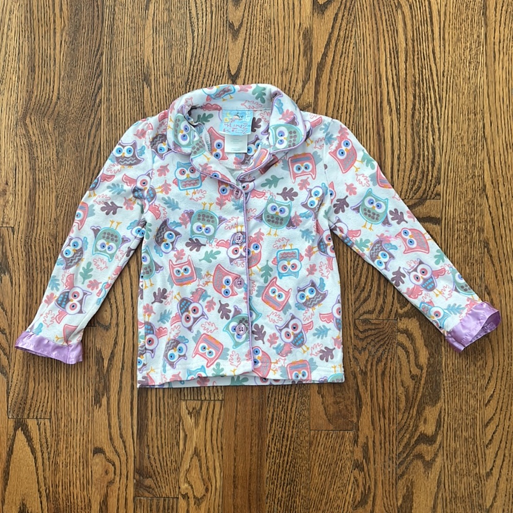 Owl Pajamas and Robe - Picture 2 of 3